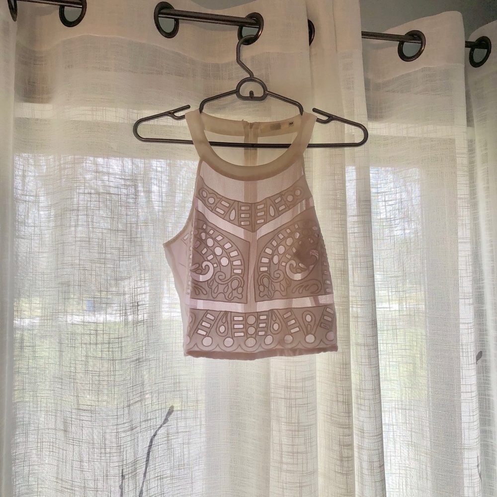 Millau Mesh Halter Crop Top